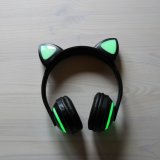 Светящиеся наушники "Ушки кошки" с подсветкой и Bluetooth