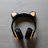 Светящиеся наушники "Ушки кошки" с подсветкой и Bluetooth