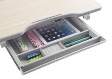 Комплект растущие детские парта и стул Sorriso Grey Fundesk