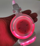 Светящиеся наушники "Ушки кошки" бело-розовые с подсветкой и Bluetooth