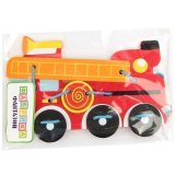 Игра-шнуровка Фабрика фантазий "Пожарная машина", деревянная, пакет