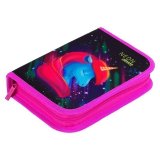 Пенал 1 отделение, 200*140*40 Berlingo "Neon Unicorn", с наполнением, полиэстер