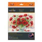 Набор для творчества Woolla "Шерстяная акварель. Живописные маки", 30*21см