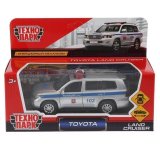 Машина игрушечная Технопарк "Toyota land cruiser полиция' 12,5см, открыв. двери, инерционная