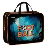 Папка-сумка с ручками 350*265*80 Berlingo "Football", А4, 1 отделение, текстиль, на молнии