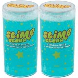 Слайм Slime "Clear-slime. Голубая мечта", голубой, с наполн. звездочки, аромат ассорти, 250г