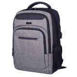 Рюкзак Berlingo City "Comfort blue" 42*29*17см, 3отд, 3карм, отд. для ноут, USB разъем, эргон.спинка