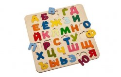 Деревянная рамка-вкладыш «АЗБУКА» DE 0420