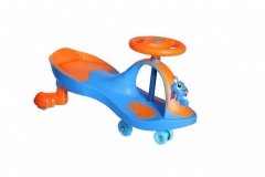 Машинка детская с полиуретановыми колесами 
«БИБИКАР-ЛЯГУШОНОК» синий DE 0270