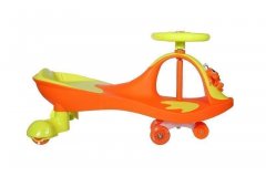 Машинка детская с полиуретановыми колесами «БИБИКАР-ЛЯГУШОНОК» оранжевый DE 0271