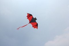 Воздушный змей «ЛЕТУЧАЯ МЫШЬ» красный DE 0283
