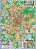 Карта Москвы 140х188 см, арт. 1744