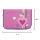 Пенал TIGER FAMILY 1 отделение, 1 откидная планка, ткань, "Pink Amour", 20х14х4 см, 228888, TGNQ-041C1E