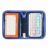 Пенал TIGER FAMILY (ТАЙГЕР), с наполнением, 1 отделение, 2 откидные планки, 31 предмет, сине-голубой, 20х14х4 