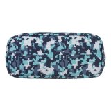 Пенал BRAUBERG для мальчиков, 1 отделение, органайзер, мягкий, "Military", синий, 21х5х9 см, 228991