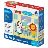 Пазл Fisher Price "Завтрак", 9 элементов, 220х220 мм, ORIGAMI, 04652