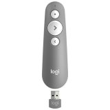 Презентер (пульт ДУ) LOGITECH R500, радиус действия 20 м, серый, 910-005387