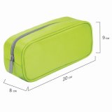 Пенал-косметичка BRAUBERG, мягкий, "KING SIZE NEON GREEN", 20х8х9 см, 229020