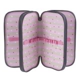 Пенал ЮНЛАНДИЯ, 3 отделения, ламинированный картон, тканевый торец, 20х11 см, "Meow", 228112
