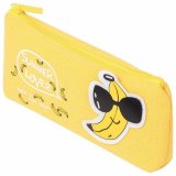 Пенал-косметичка BRAUBERG, канвас с аппликацией, Cool Banana, 19х4х8 см, 228999