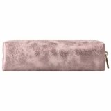 Пенал-косметичка BRAUBERG, экокожа, Luxury, с эффектом позолоты, розовый, 21х5х6 см, 228997