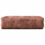 Пенал-косметичка BRAUBERG, экокожа, Luxury, с эффектом позолоты, бронзовый, 21х5х6 см, 228996