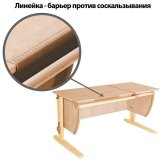 Стол-парта регулируемый ДЭМИ СУТ.17, 1200х610х530-815 мм, бежевый металлический каркас, ЛДСП, клен