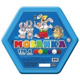 Мозаика шестигранная, 170 элементов, 6 цветов, размер поля 20х23 см, 10 КОРОЛЕВСТВО, 958