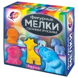 Набор для творчества ЛУЧ "Изготовление мелков "Африка": смесь, краска, стакан, формы, стек, 25С1574-08