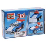 Конструктор Автоспорт "Спорткар", 3в1, 67 деталей, ГОРОД МАСТЕРОВ, LL-5523-R, 259282