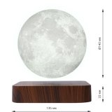 Левитирующий глобус Луны d=15 см, подставка под дерево