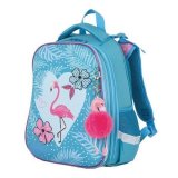 Ранец эргономичный для девочек BRAUBERG PREMIUM "Flamingo" 228785