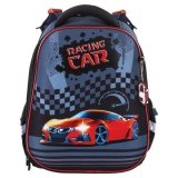 Ранец с эргономичной спинкой BRAUBERG PREMIUM "Racing car" 228781
