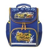 Ранец с эргономичной спинкой для мальчиков ПИФАГОР BASIC "STREET RACING" 228808