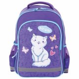 Рюкзак для учениц начальной школы ПИФАГОР SCHOOL "WHITE CAT" 228825