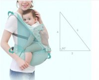 Эргорюкзак кенгуру-хипсит 3 в 1 Aiebao