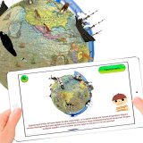 Интерактивный политический глобус в стиле ретро d=25 см ОСН1234036