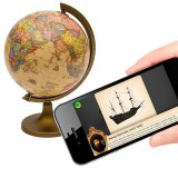 Интерактивный политический глобус в стиле ретро d=22 см ОСН1224111 с энциклопедией