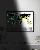 Скретч-карта светящаяся Travel Map Glow World 80*60 см