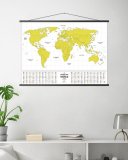 Скретч-карта светящаяся Travel Map Glow World 80*60 см