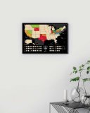 Скретч-карта США Travel Map USA Black 40*60 см