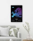 Скретч-карта Европы Travel Map Black Europe 40*60 см