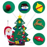 Детская настенная новогодняя елка с Дедом Морозом DIY Christmas, 75 х100 см