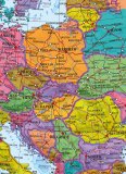 Глобус большой политический d=130 см на пластиковой подставке, английский язык