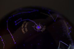 Левитирующий глобус "Звезды и созвездия" с подсветкой, D=14.5 см, GlobusOff