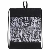 Мешок для обуви BRAUBERG БОЛЬШОЙ, с ручкой, карман на молнии, сетка, 49х41 см, "Graffiti", 271062