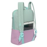 Рюкзак GRIZZLY школьный, укрепл. спинка, отд. д/ноутб до13".,д/дев.,PINK/MINT,34х24х12см,RXL-320-2/2
