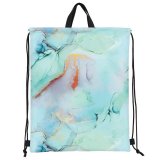 Мешок для обуви BRAUBERG большой удобный с ручкой, 51х41 см, "Mint marble", 271594