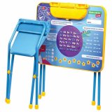 Комплект детской мебели голубой КОСМОС: стол + стул, пенал, BRAUBERG NIKA KIDS, 532634
