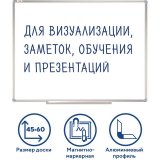 Доска магнитно-маркерная 45х60 см, алюминиевая рамка, Польша, STAFF Profit, 237720